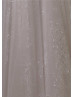 Spaghetti Straps Sequined Lace Tulle Dazzling Wedding Dress